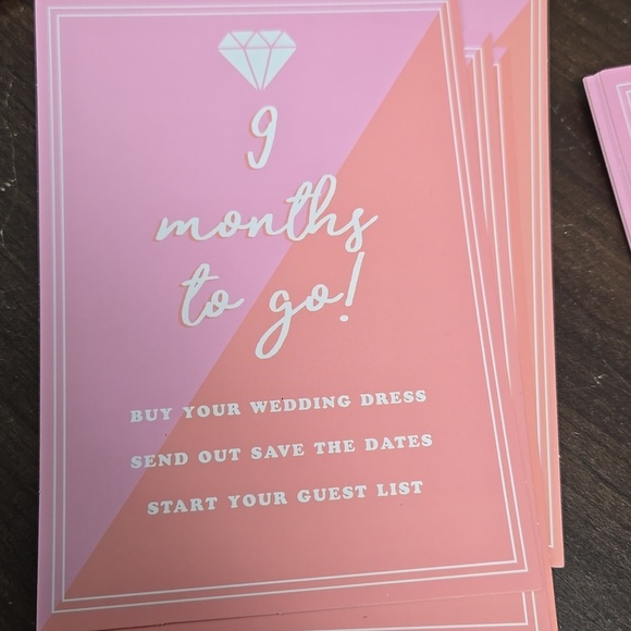 Wedding Countdown Card To-Do List Set - Picture 6 of 8